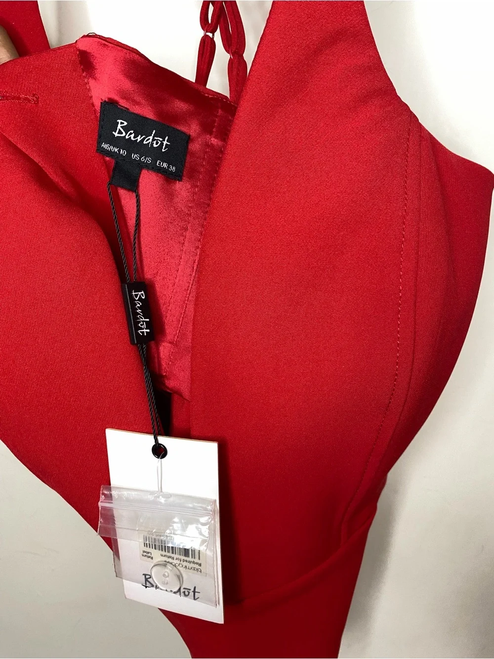 Red Strappy V-Neck Women’s Tank Top